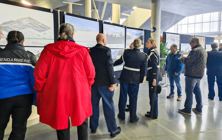 Cérémonie de la première pierre de la future caserne de gendarmerie Alencon